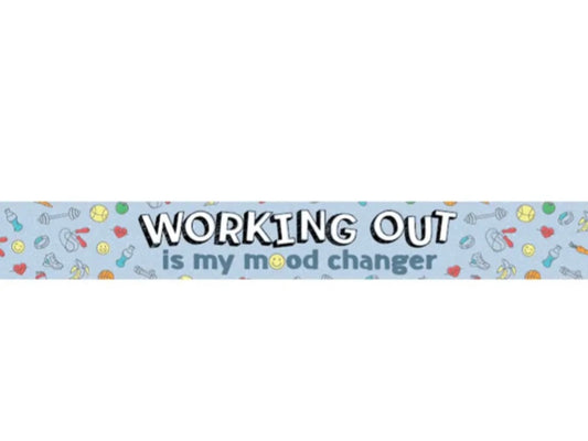 Working Out Is My Mood Changer Wooden Shelf Block