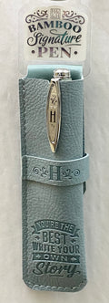 H Bamboo Name Pen