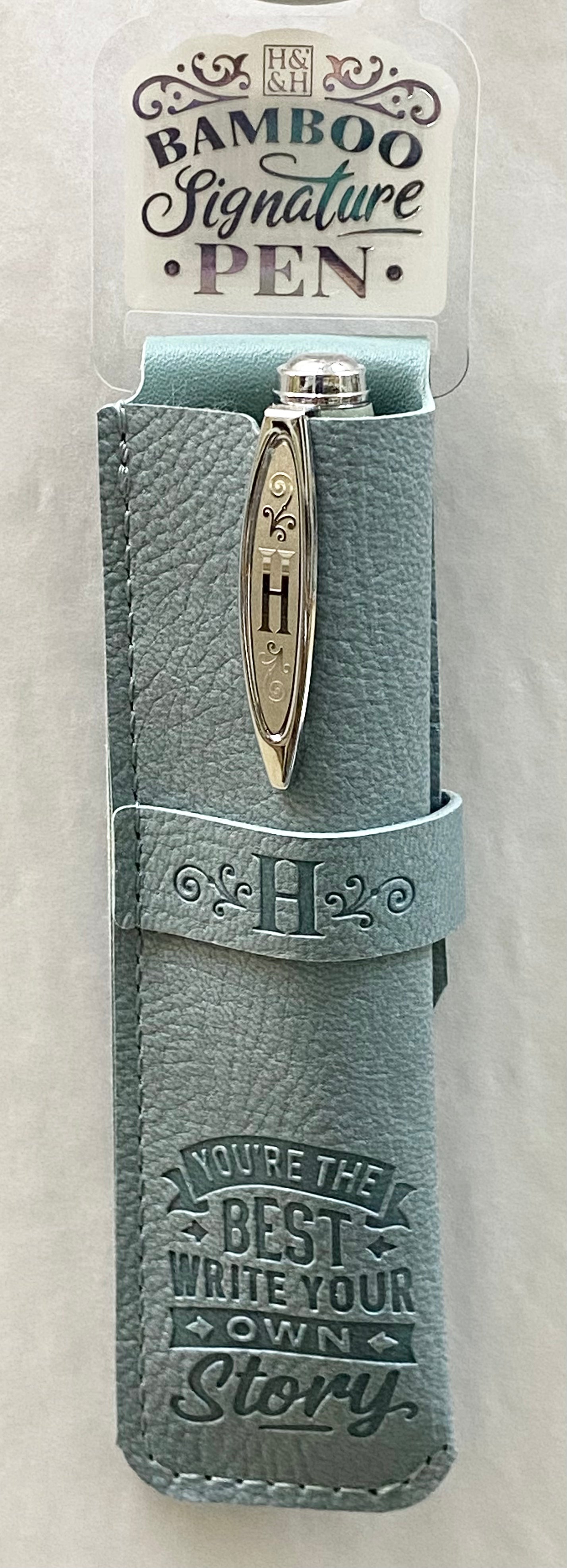 H Bamboo Name Pen