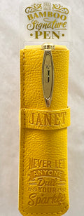 Janet Bamboo Name Pen