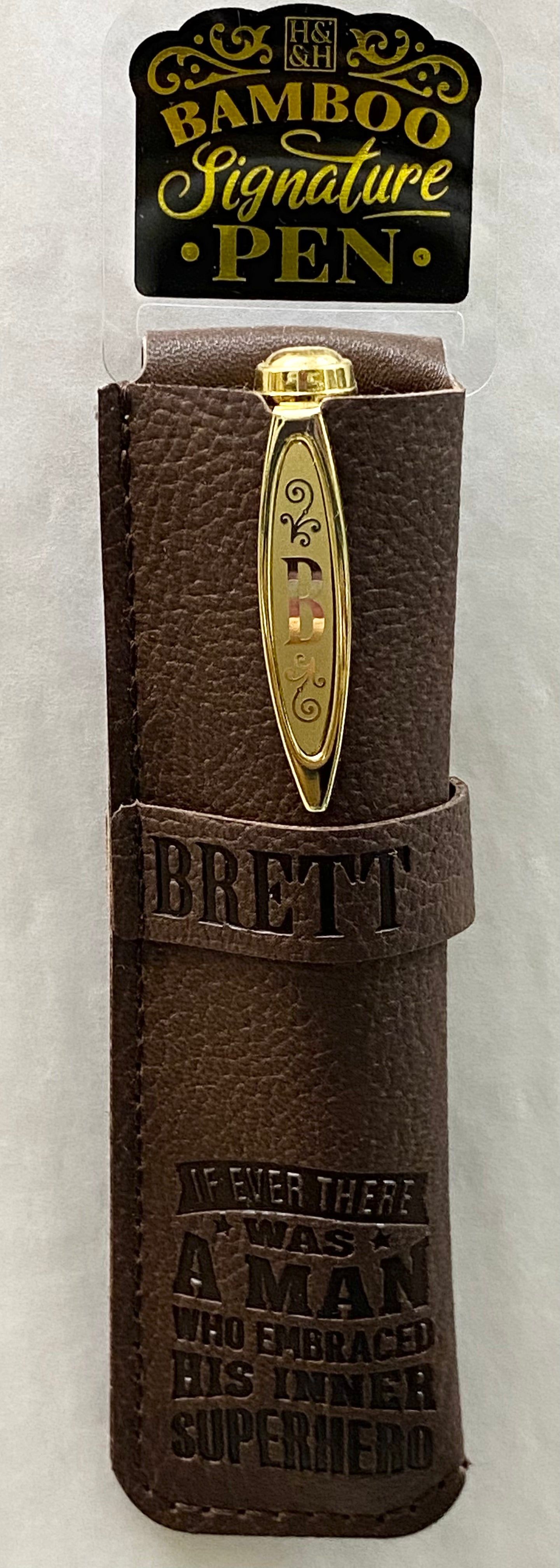 “Brett” Bamboo Name Pen