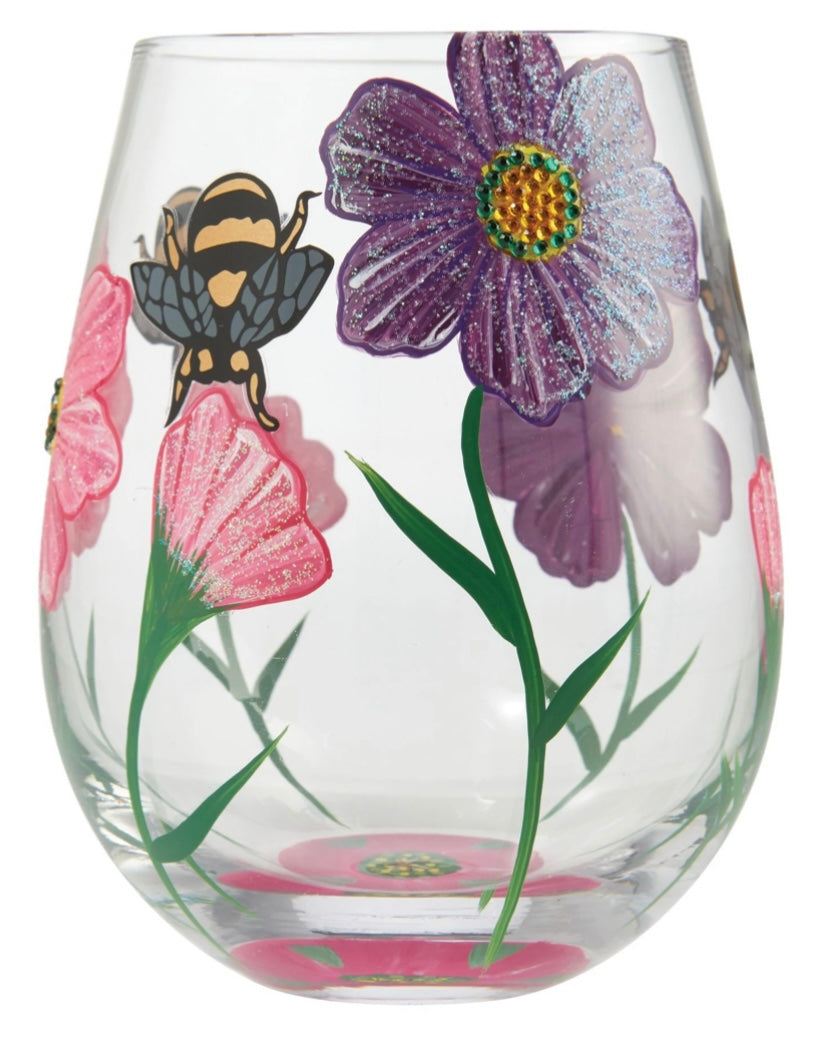 “My Drinking Garden” Lolita Stemless Wine Glass