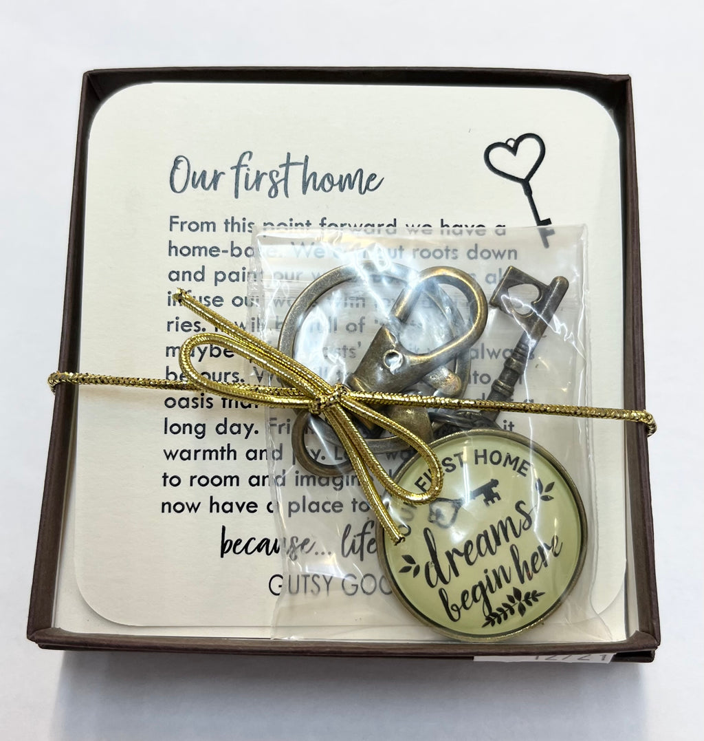 Our First Home Key Chain