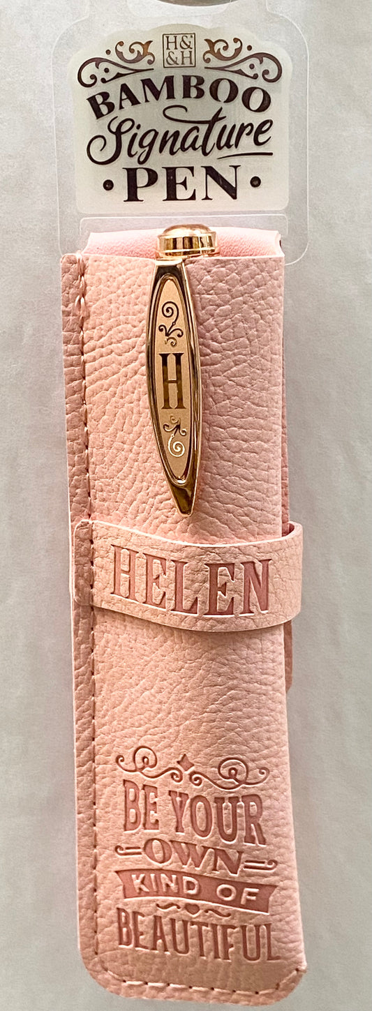 “Helen” Bamboo Name Pen