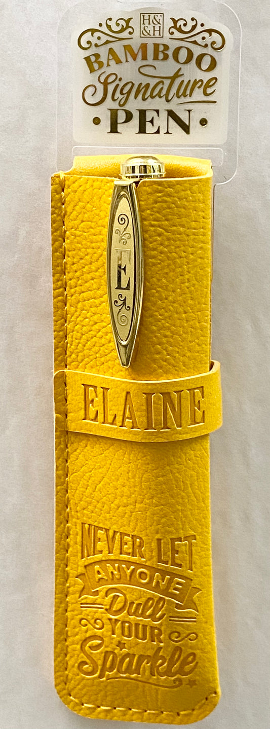 “Elaine” Bamboo Name Pen