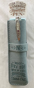 N Bamboo Name Pen