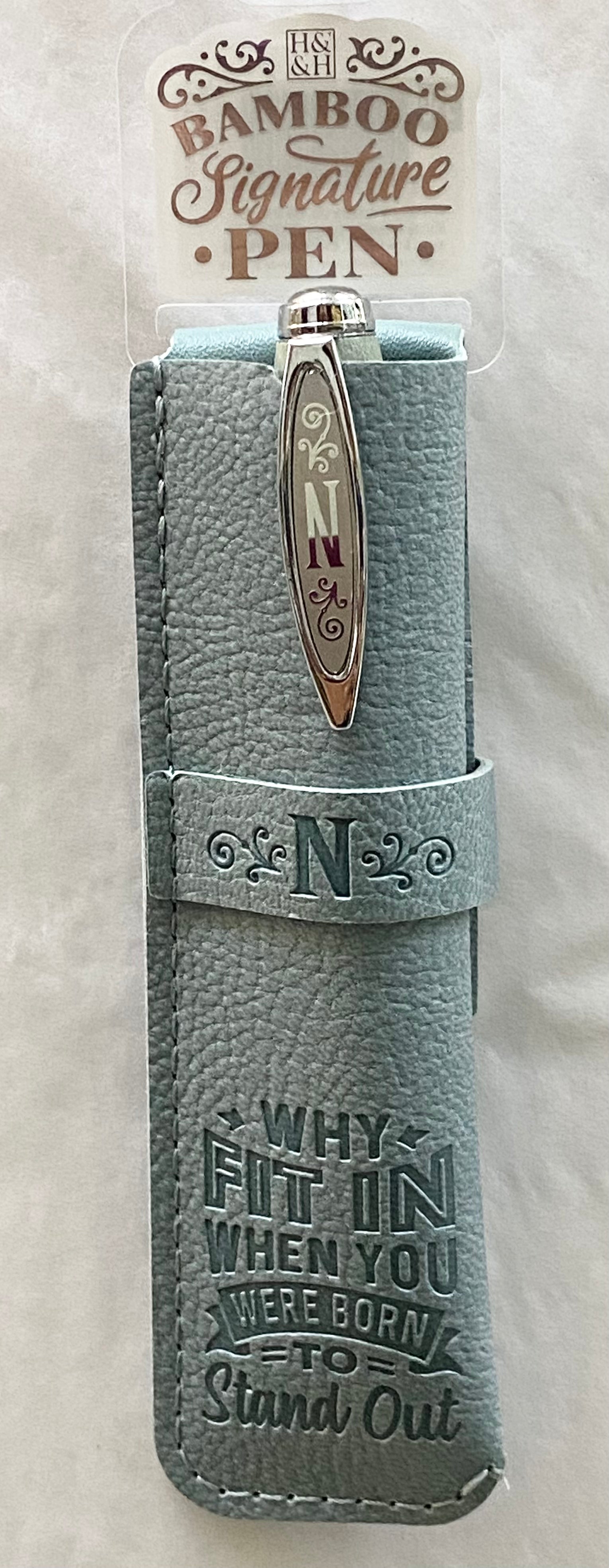 N Bamboo Name Pen