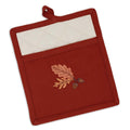 Acorn Oak Embroidered Pocket Potholder