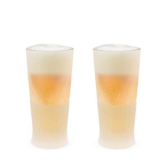 Glass FREEZE™ Beer Glass (set of two)