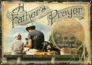 A Father's Prayer Tin Sign