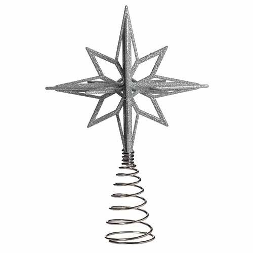 Roman 11" Silver Star Tree Topper