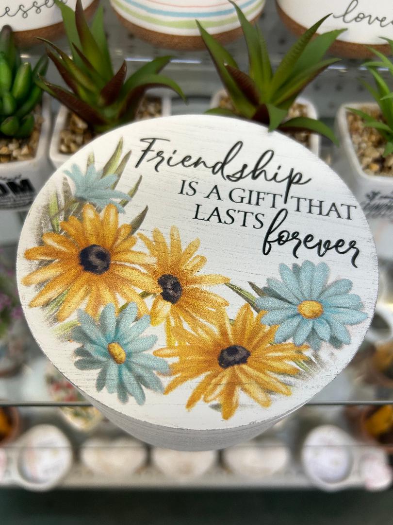 Friendship is a Gift That Lasts Forever Trinket Box