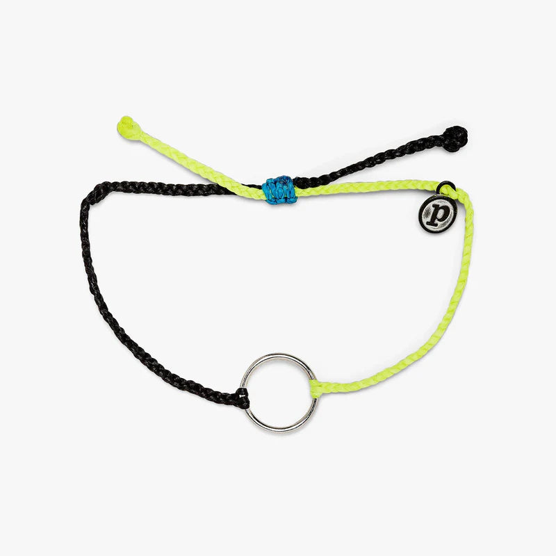 Two-Tone Full Circle Silver Charm Bracelet